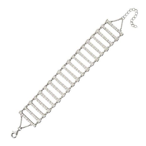 Beginnings Bracelet B5151 Frosted Finish Bar Bracelet