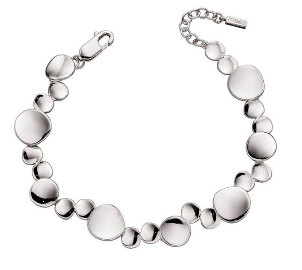 Silver Bracelet B5229 Fiorelli Organic Shaped Tennis Bracelet