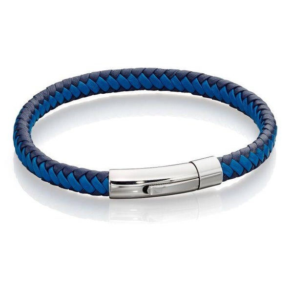 Fred Bennett Bracelet B5275 Multi-Tone Woven Leather Bracelet
