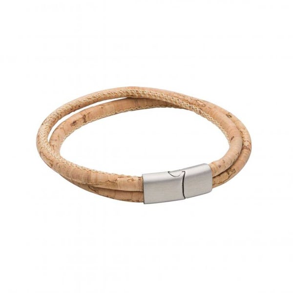 Fred Bennett Bracelet B5377 Cork Tubular Double Row Bracelet