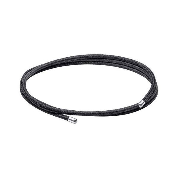 Black Nylon and Magnetic Stainless Steel Wrap Bracelet B5456