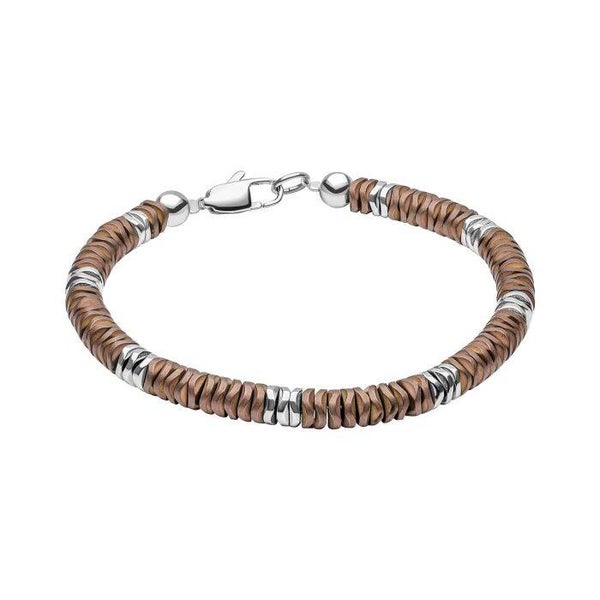 Fred Bennett Stainless Steel Bracelet with Hematite B5458