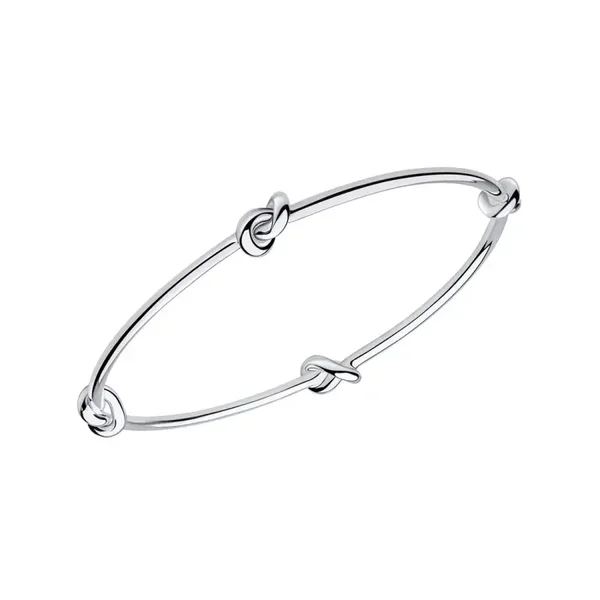Beginninngs Silver Bangle Love Knot Bangle B5486