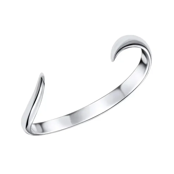 Beginnings Silver Bangle Open Ribbon Twist Bangle B5488