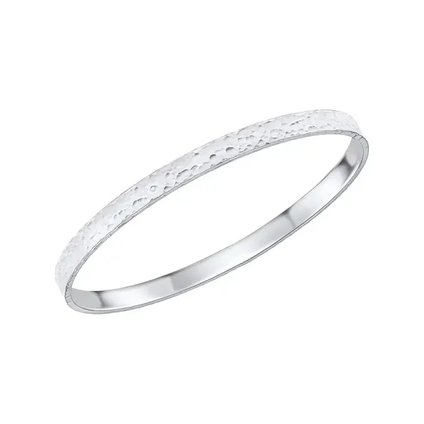 Beginnings Silver Bangle Hammered Texture Bangle B5489