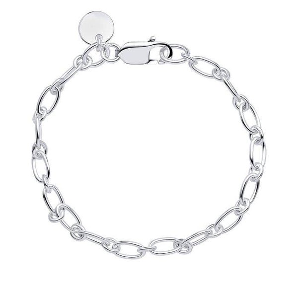 Beginnings Bracelet Long Link Chain Silver Bracelet with Tag B5502