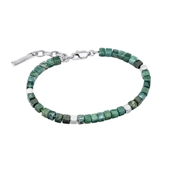 Fred Bennett Bracelet Stainless Steel Bracelet with Semi-Precious Beads B5512