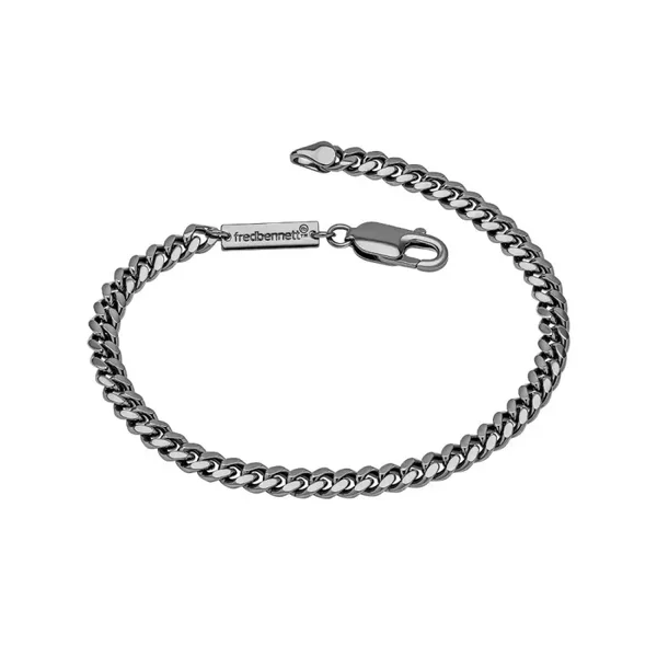 Fred Bennett Cuban Link Chain Sterling Silver Bracelet B5546