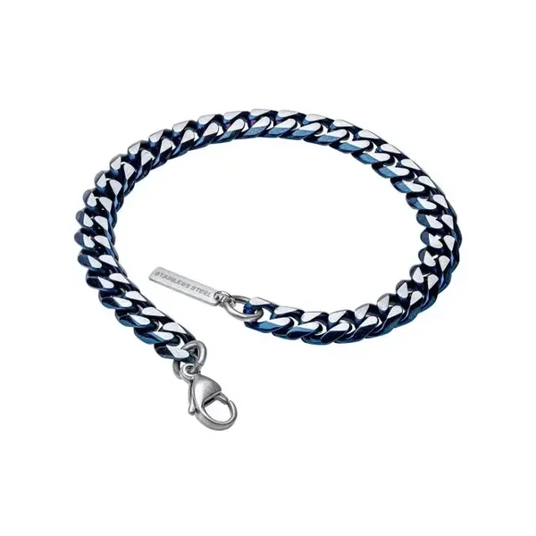 Fred Bennett Bracelet Blue Curb Chain Bracelet B5568L