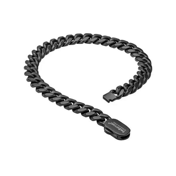Fred Bennett Bracelet Black Brushed Curb Chain Bracelet B5569B