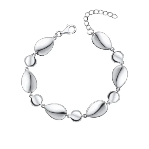 Beginnings Silver Organic Pebble Sterling Silver Bracelet B5573 - Z1603