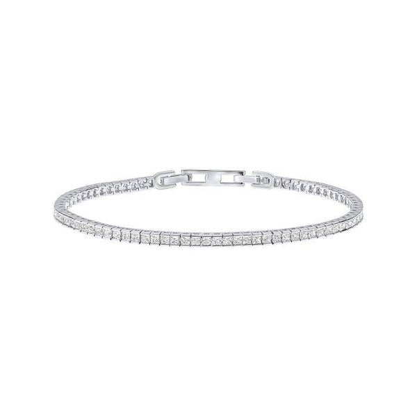 Silver Bracelet B5579 Diamonfire Graduated Zirconia Tennis Bracelet
