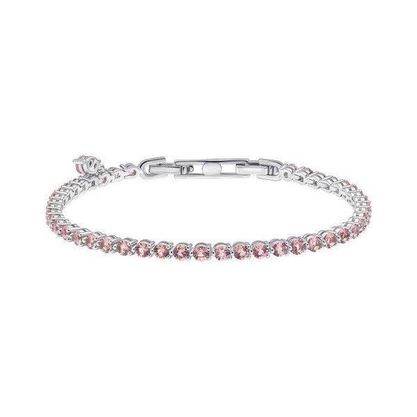 Silver Bracelet B5613 Diamonfire Small Zirconia Charm Tennis Bracelet
