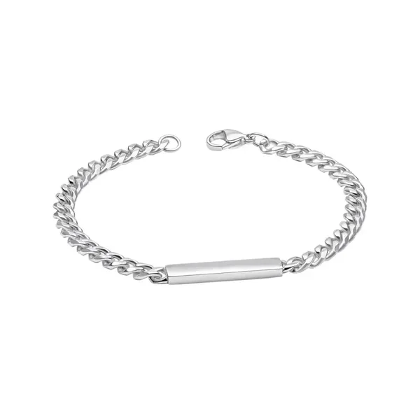 Fred Bennett Chain Bracelet with Engravable Bar B5619