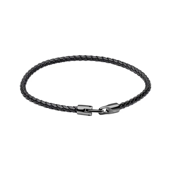 Fred Bennett Ultra-Thin Braided Leather Bracelet B5624
