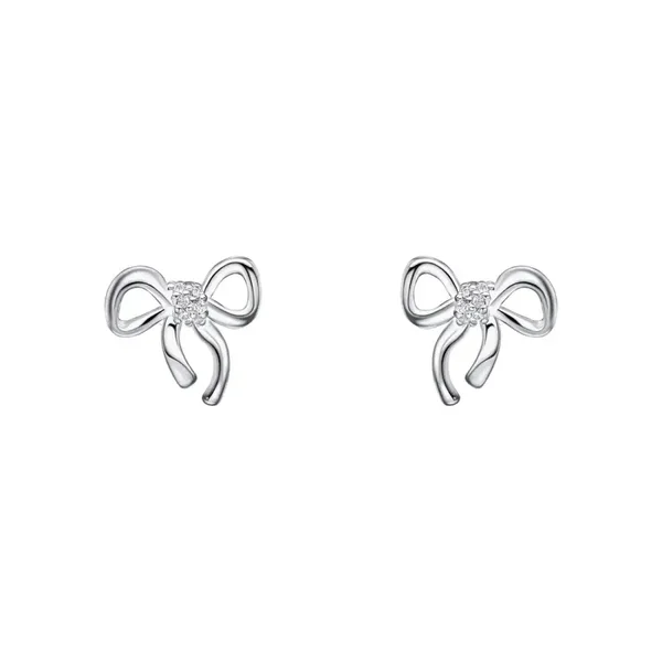 Laura Ashley Earrings E6529C Children’s Ribbon Bow Earrings