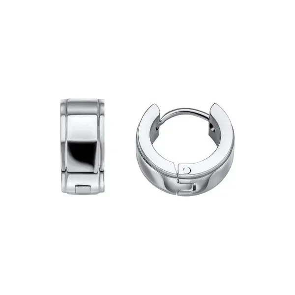 Fred Bennett Stainless Steel Hoop Earrings E6567