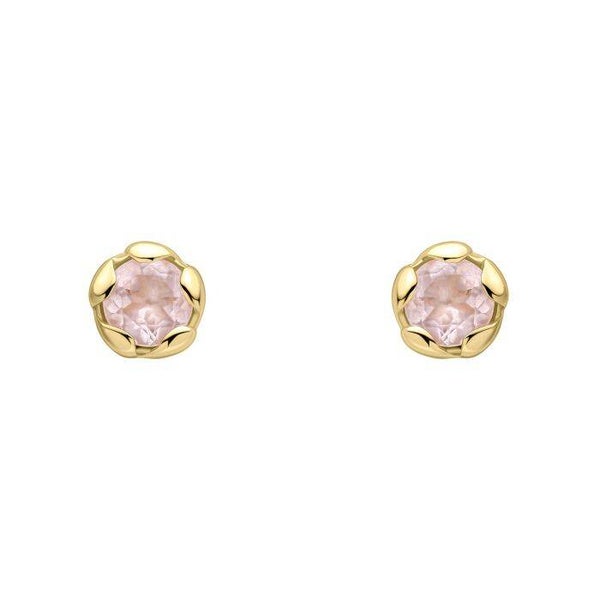 Silver Earrings E6613P Laura Ashley Petal Set Semi-Precious Stud Earrings