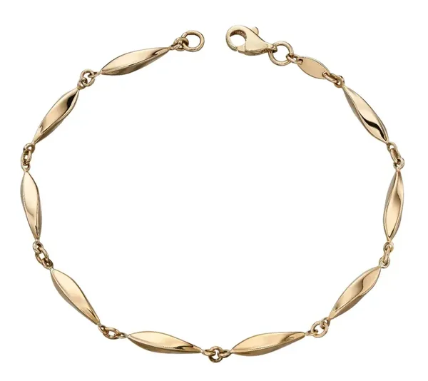 Elements Gold Marquise Link Bracelet GB456