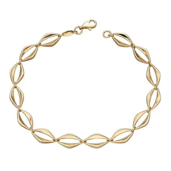 Elements Gold Open Eye Link Bracelet GB487