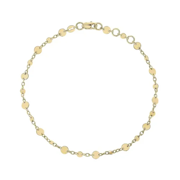 Elements Gold Discs and Chain Bracelet GB525