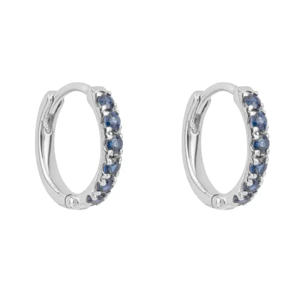 Elements Gold Precious Stone Hoop Earrings GE1017L
