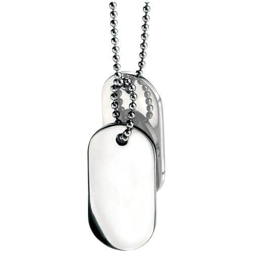 Fred Bennett Necklace N2686 Double Oval Dog Tag Necklace