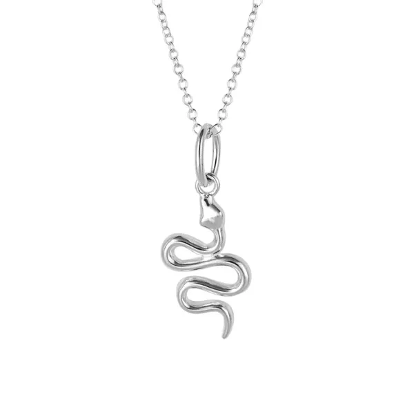 925 Sterling Silver Necklace N4520 Snake Beginnings Necklace