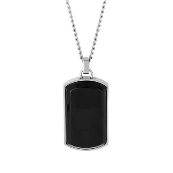Fred Bennett Dog Tag with Semi Precious Stone N4546B