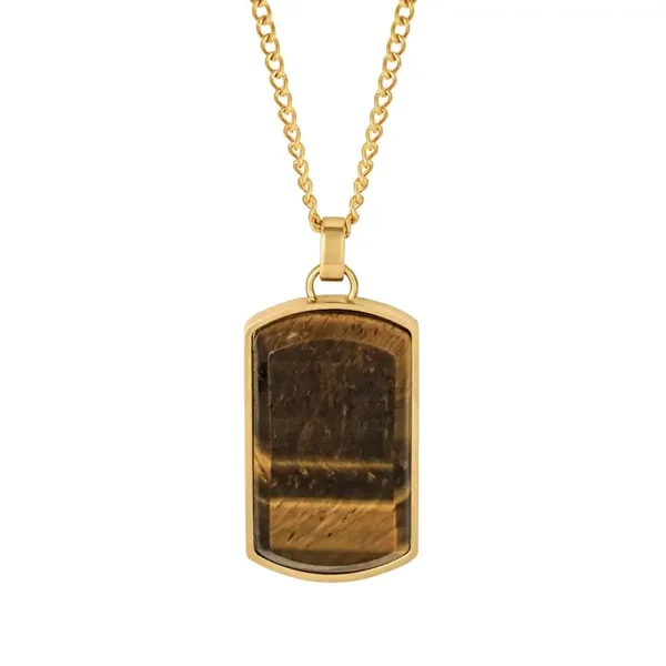 Fred Bennett Dog Tag with Semi Precious Stone N4547Y