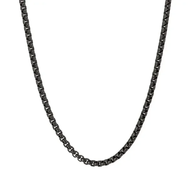 Fred Bennett IP Black Box Chain Necklace N4567B