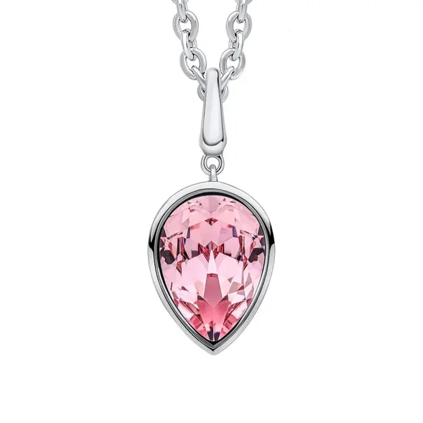 Silver Pendant P5460P Pear Shape Crystal Pendant by Beginnings Sterling Silver