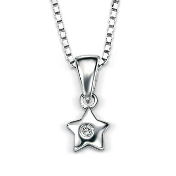 D for Diamond Pendant P616 Star Pendant with Diamond