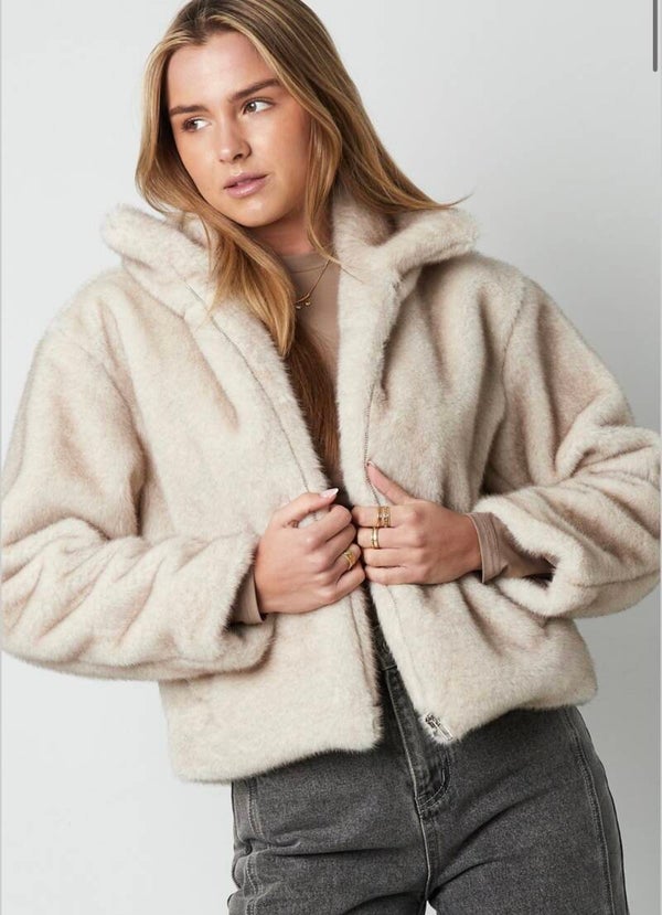 Polyester Vrouwen Imitatiebont Jas Warme Oversized