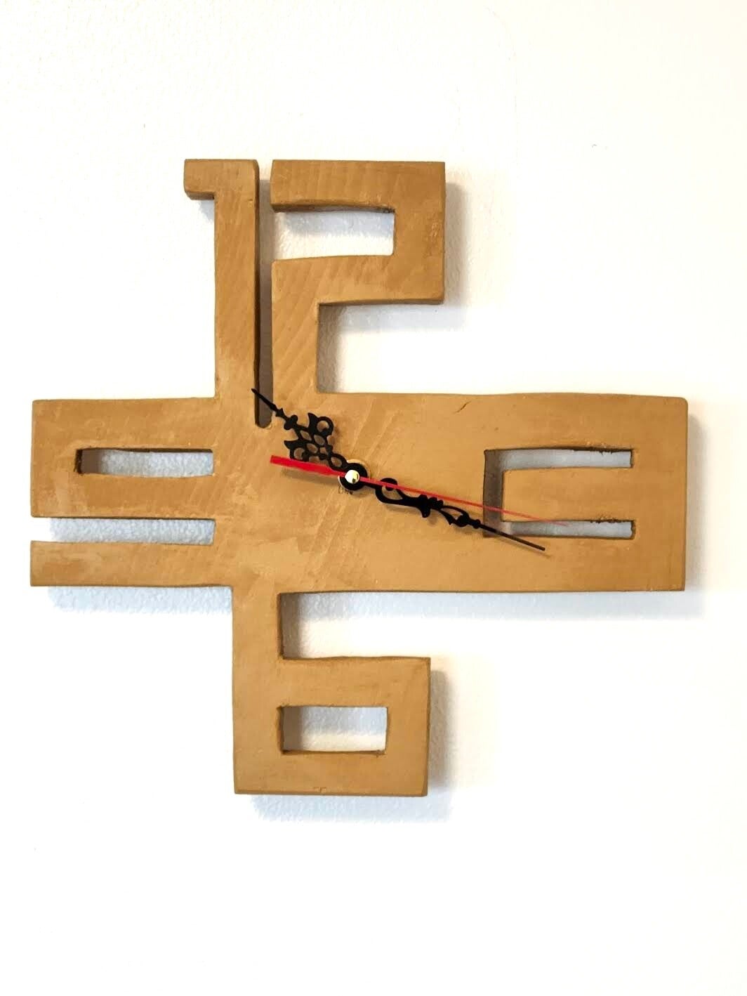 Hand crafted Wood Clock