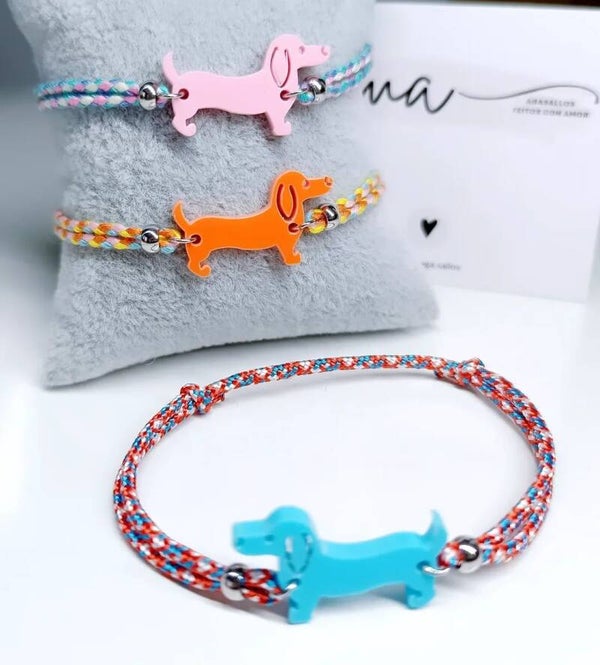Pulsera perro salchicha