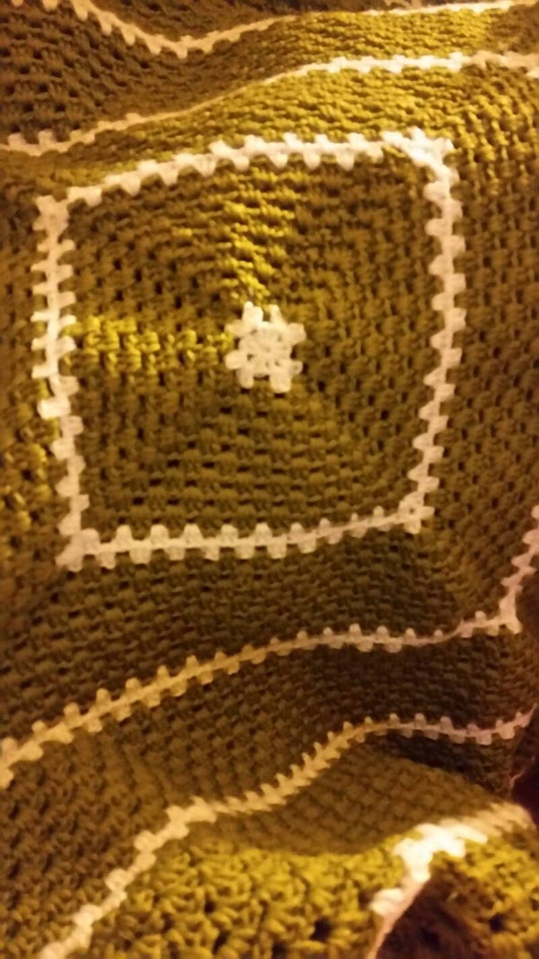 green & white square