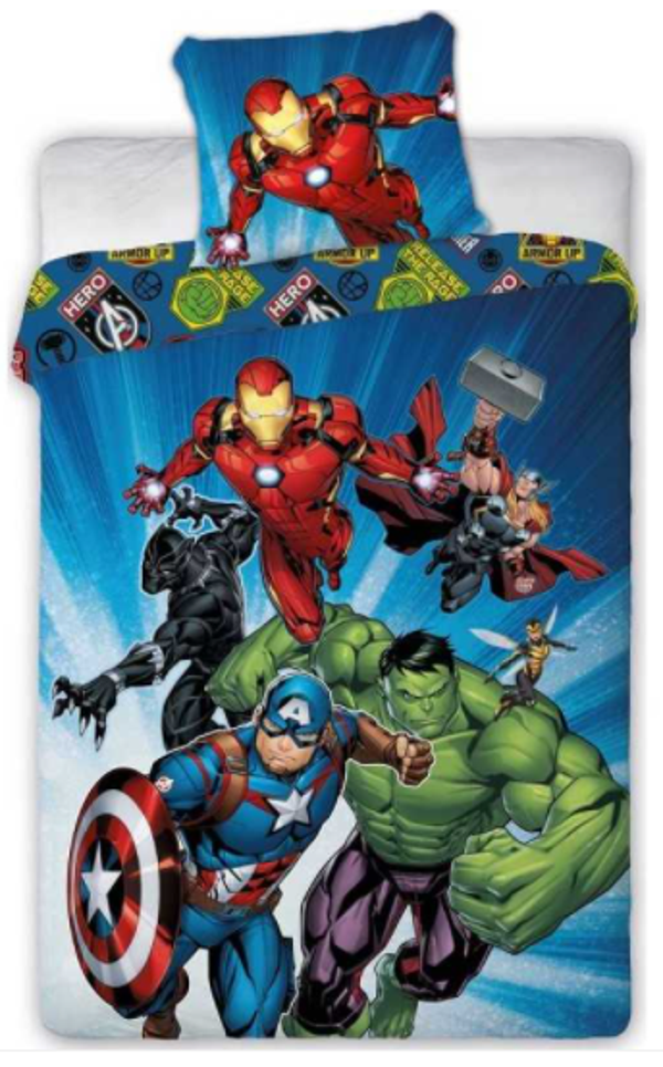 Parure de Lit Coton 1 Personne Avengers