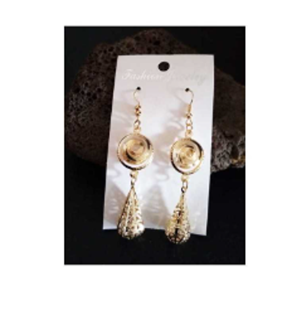 Boucles d'oreilles Gouttes Ziconium Incrusté