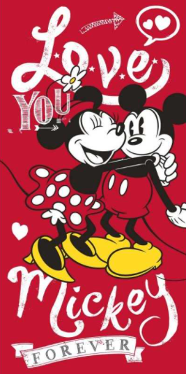 Drap de Plage Polyester Mickey / Minnie