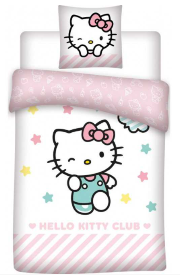 Parure de Lit Polyester 1 Personne Hello Kitty