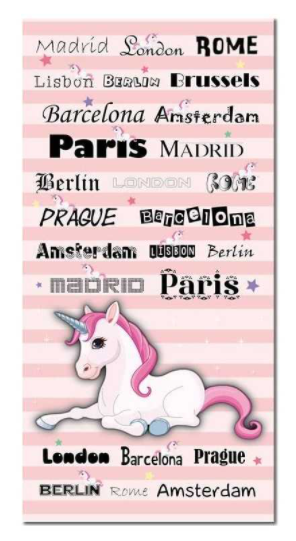 Drap de Plage Coton Licorne
