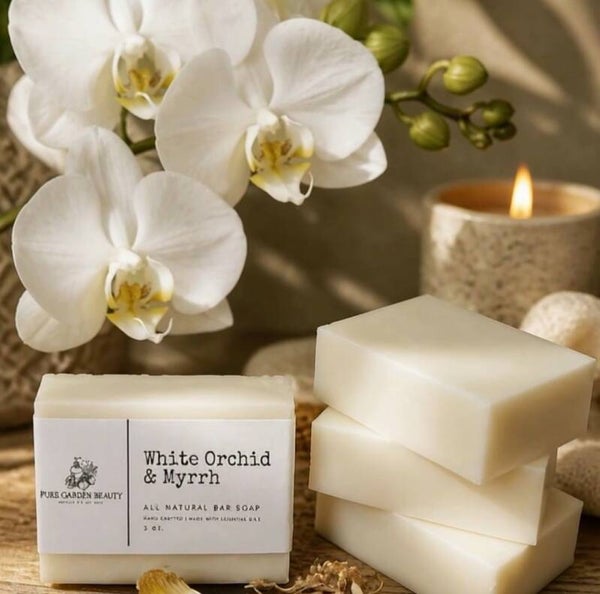 White Orchid Myrrh Soap bar