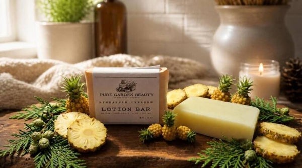 Pineapple Cypress Hemp Lotion Bar