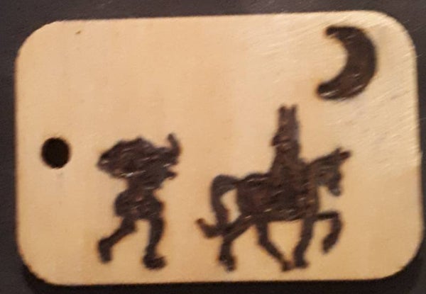 Kadolabel Sinterklaas en zwarte Piet