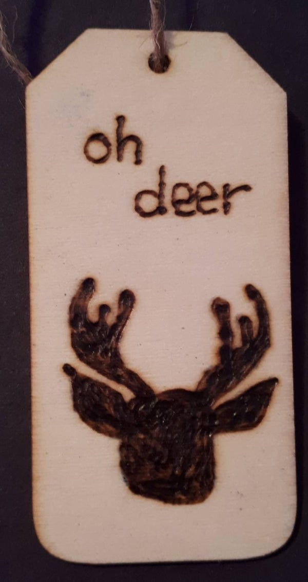 Kadolabel rendierkop oh deer