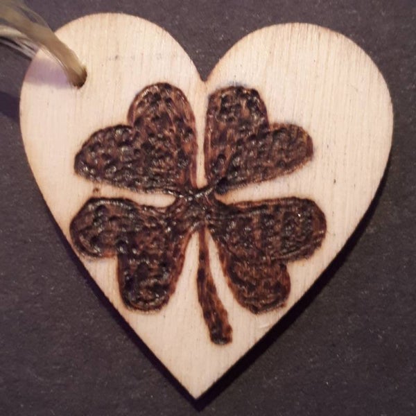 Mini Kadolabel klavertje 4