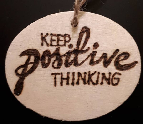 Kadolabel  keep positive thinking 