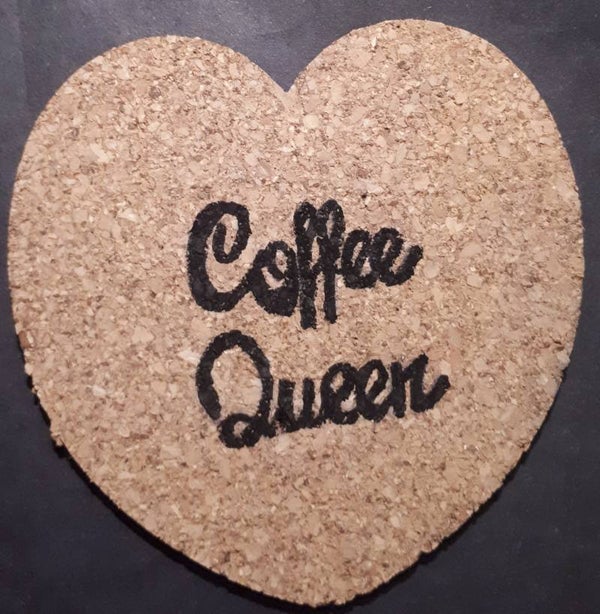 Onderzetter kurk Coffee Queen