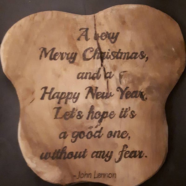 Tekstbord A very merry Christmas....